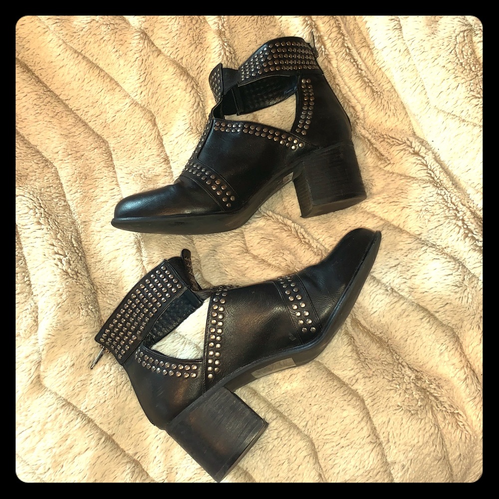 Torrid Black Stud Bootie Size 10.5 Wide